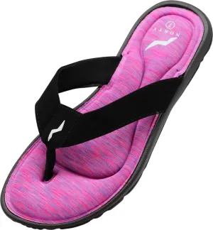 NORTY - Womens Memory Foam Footbed Sandals - Beach, Pool, Shower - Runs 1 Size Small