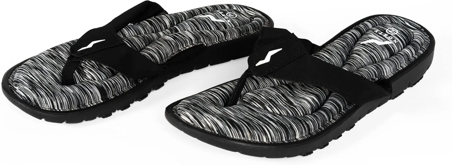 NORTY - Womens Memory Foam Footbed Sandals - Beach, Pool, Shower - Runs 1 Size Small