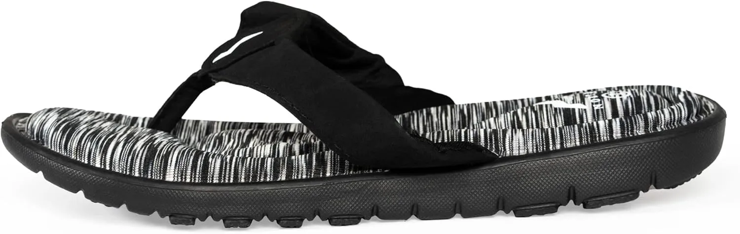 NORTY - Womens Memory Foam Footbed Sandals - Beach, Pool, Shower - Runs 1 Size Small