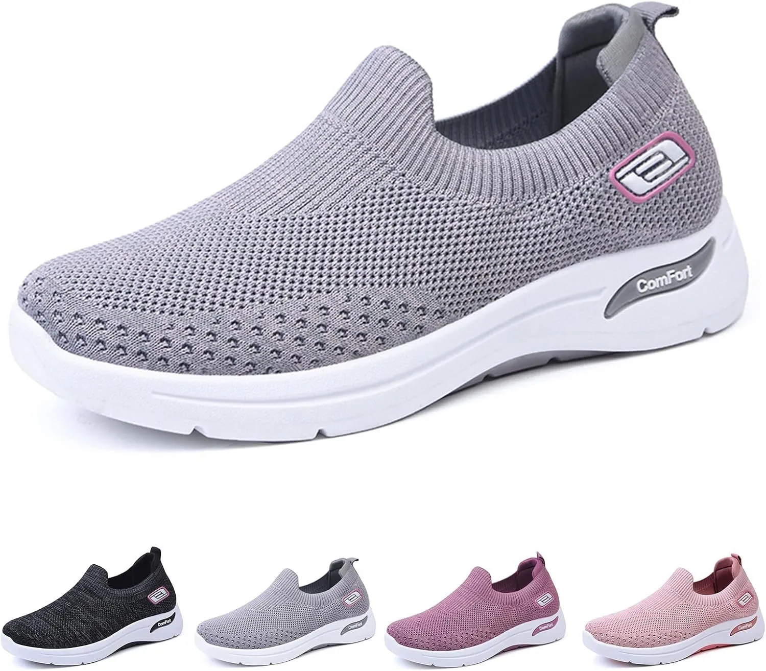 Orthopedic Sneakers for Women Lightweight Breathable Non Slip Walking Shoes with Arch Support Summer Comfortable Platform Chunky Cushioned Sport Sneaker