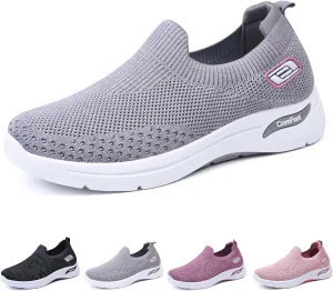 Orthopedic Sneakers for Women Lightweight Breathable Non Slip Walking Shoes with Arch Support Summer Comfortable Platform Chunky Cushioned Sport Sneaker