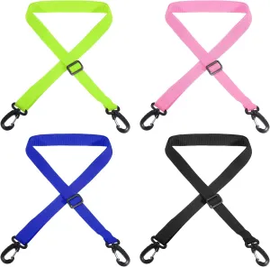 PATIKIL Ski Boot Carrier Strap, 4 Pack Snowboard Boots Carrying Strap Adjustable Shoulder Sling for Ski Boots, Ice Skates, Black, Blue, Pink, Light Green