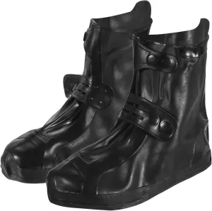 PATIKIL XXXL Waterproof Silicone Shoe Cover, 1 Pair Reusable Non-Slip Overshoes Rain Galoshes Snow Boot Protector for Men and Women Rainy Outdoor, Black