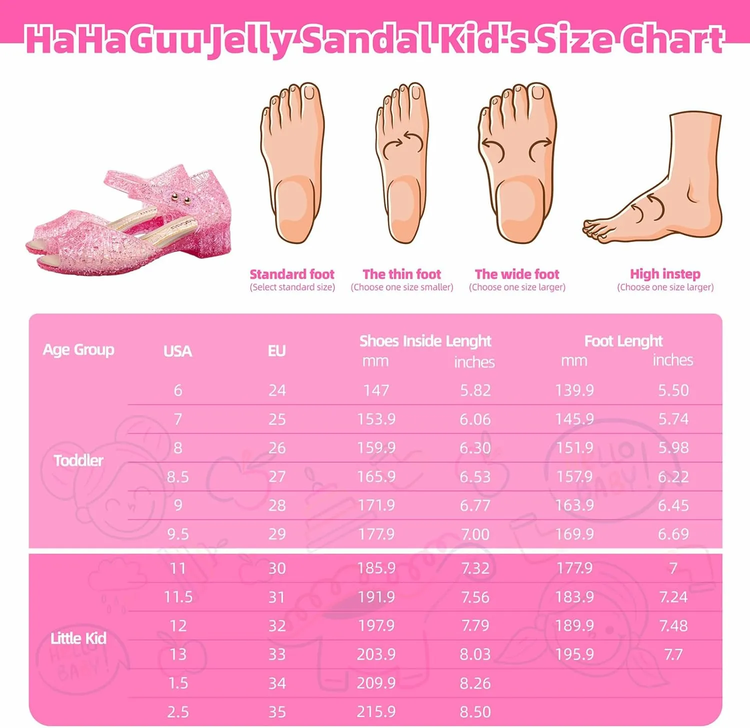 Princess Jelly Flats Shoes Girls Birthday Party Heels Snow Queen Cosplay Costumes Dress Up Sandals for Toddler Little Girls Big Kids