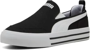 PUMA Men's Court Classic Vulc Slip On Shoes, White, 11.5