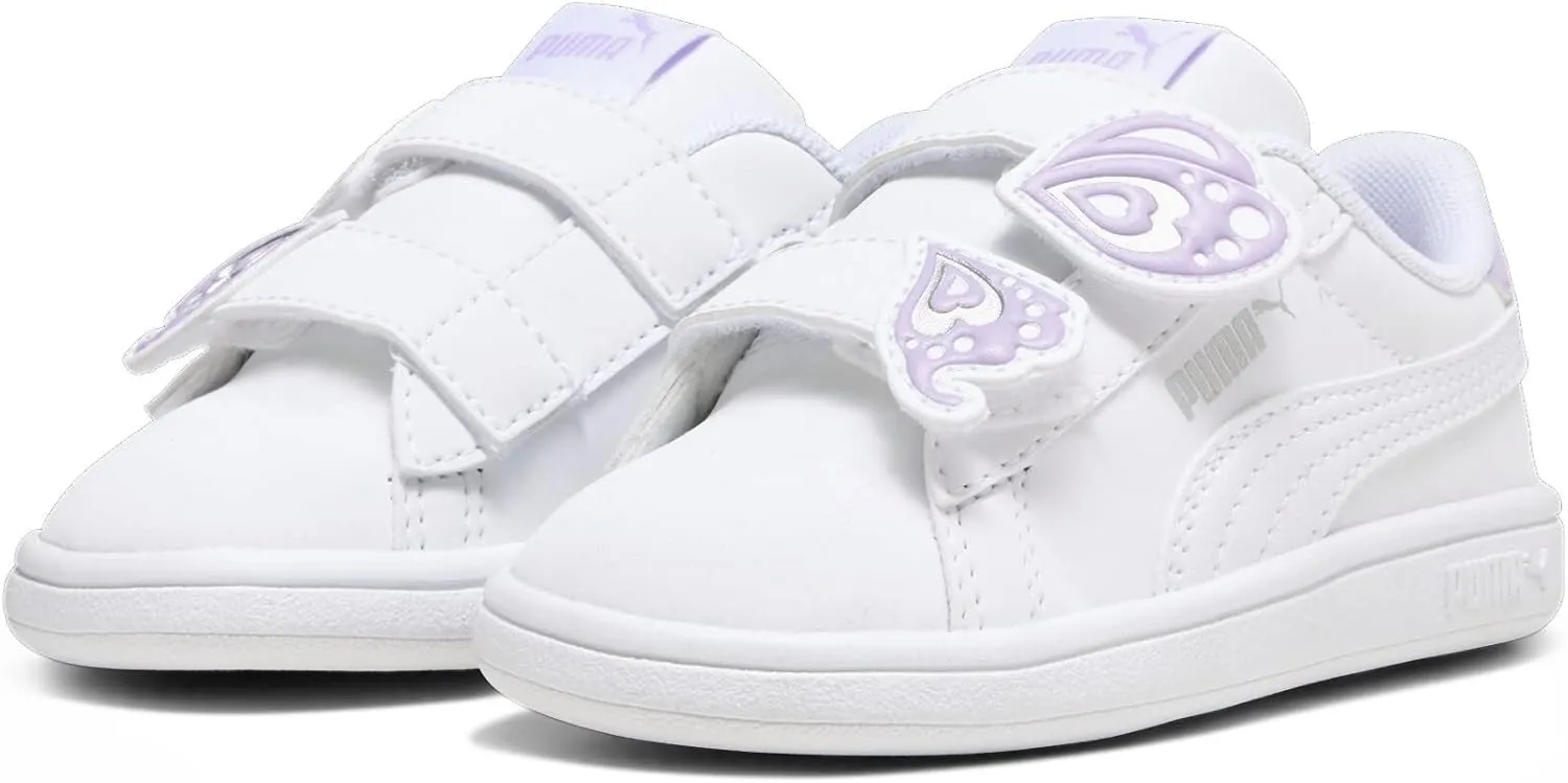 PUMA Unisex-Child Smash Hook and Loop Sneaker