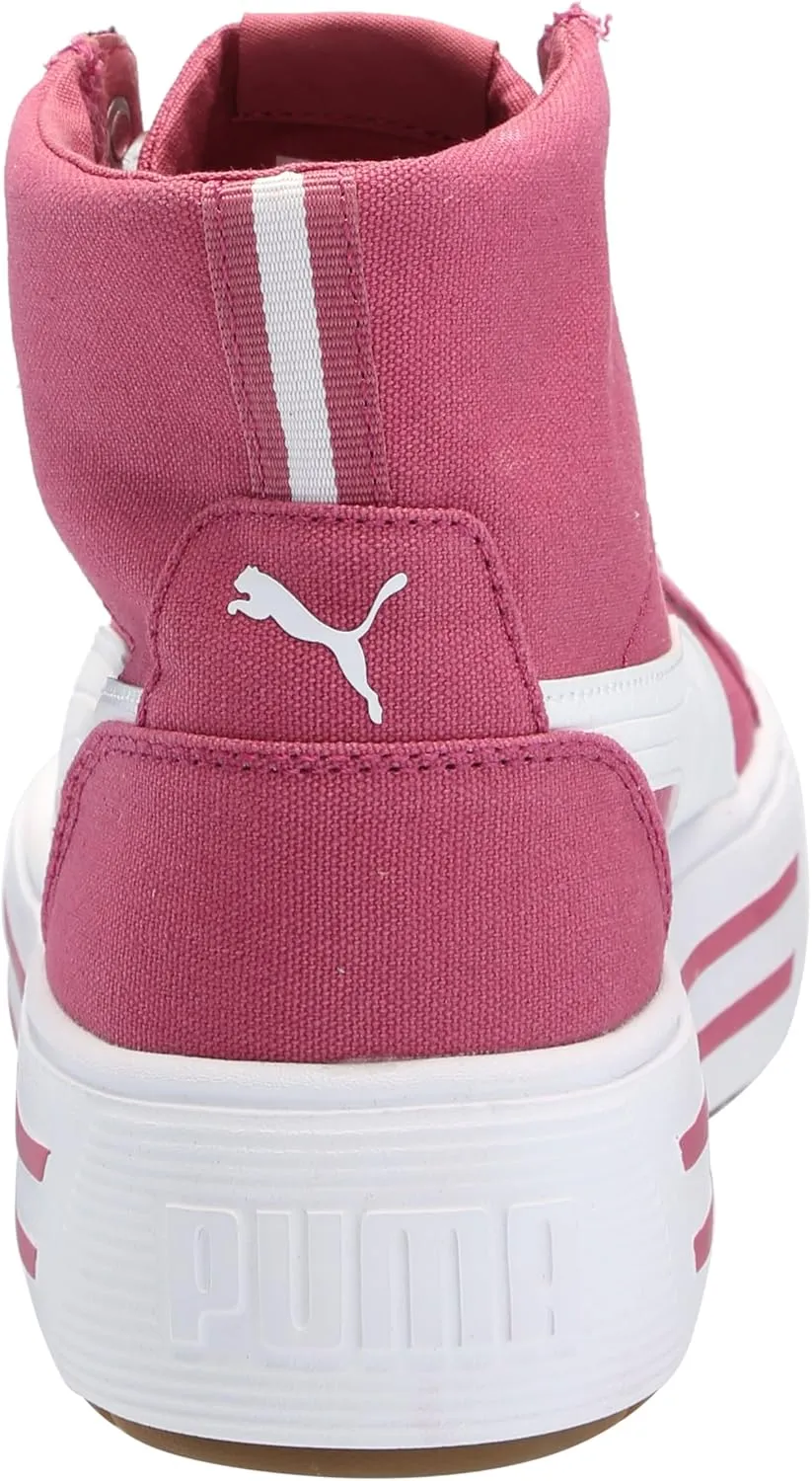 PUMA Women's Kaia 2.0 Mid Shoes, White-ICY Blue-Electric Blush, 11