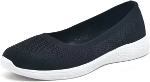 Puxowe Women's Shoes for Women Round Toe Slip on Women's Walking Flat Shoes Memory Foam Shoes Mesh Casual Nurse Sneakers Dress Shoes