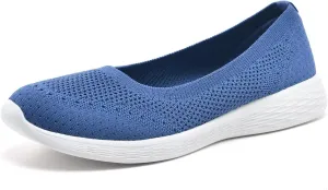 Puxowe Women's Shoes for Women Round Toe Slip on Women's Walking Flat Shoes Memory Foam Shoes Mesh Casual Nurse Sneakers Dress Shoes