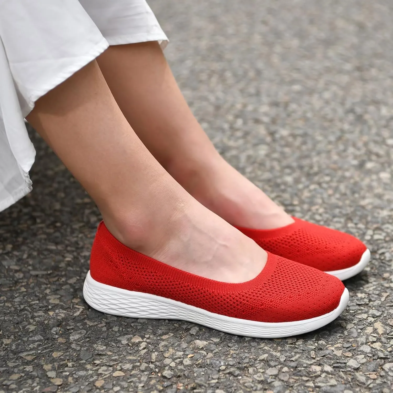Puxowe Women's Shoes for Women Round Toe Slip on Women's Walking Flat Shoes Memory Foam Shoes Mesh Casual Nurse Sneakers Dress Shoes