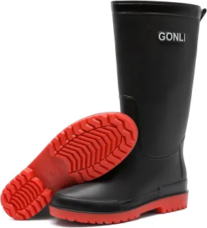 Rain Boots for Women, Anti-Slip Rubber Boots Waterproof Garden Boots Durable Slip Resistant Muck Boots,Tall Water Women Boots Comfort Fishing Boots Knee High Work Boots for Outdoor