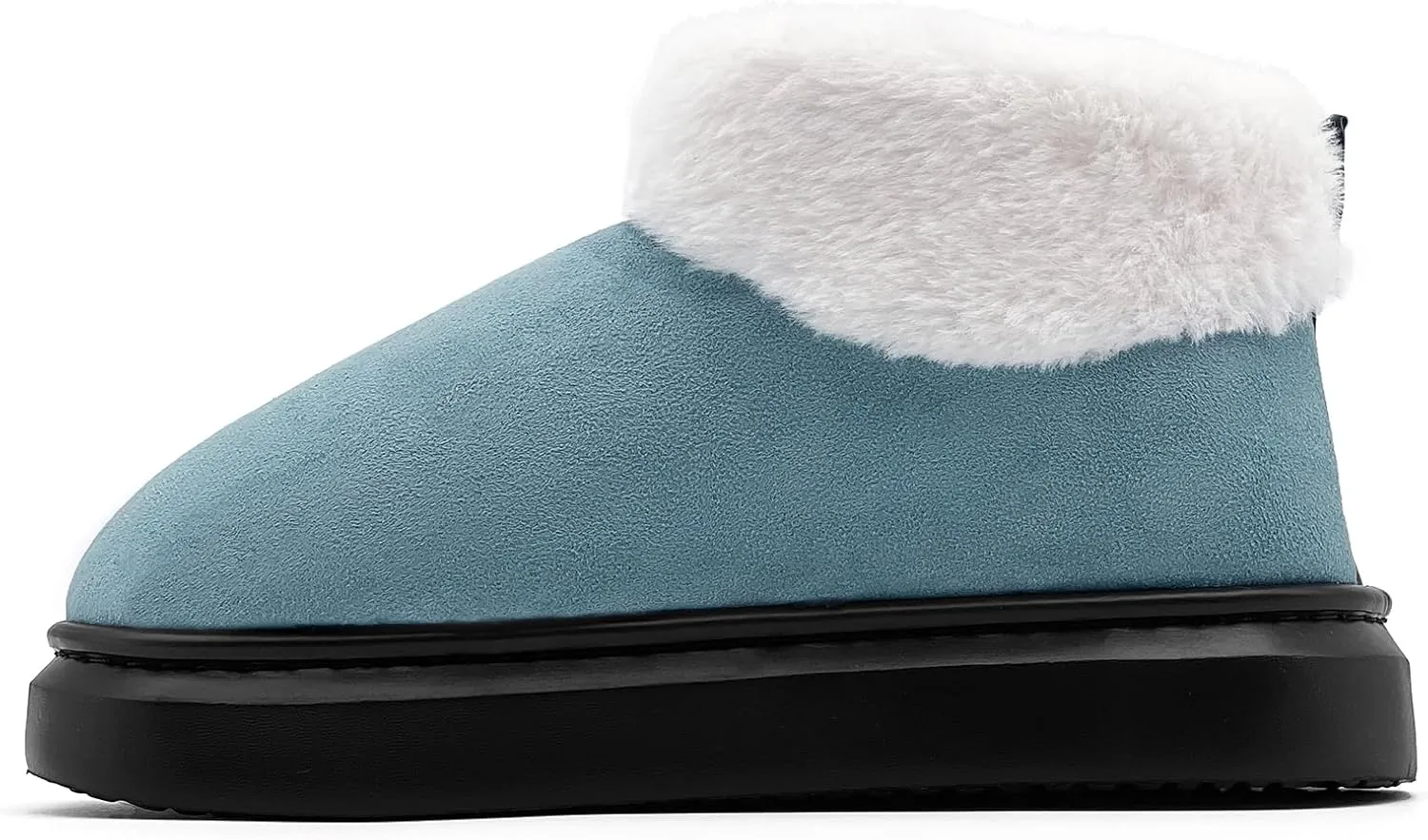 rosyclo Ankle Winter Boots for Women, Suede Faux Fur Furry Lining Warm Women's Snow Mini Boot Lightweight Anti-Slip Fuzzy Classic Memory Foam Comfort Shoes Short Booties for Indoor Outdoor