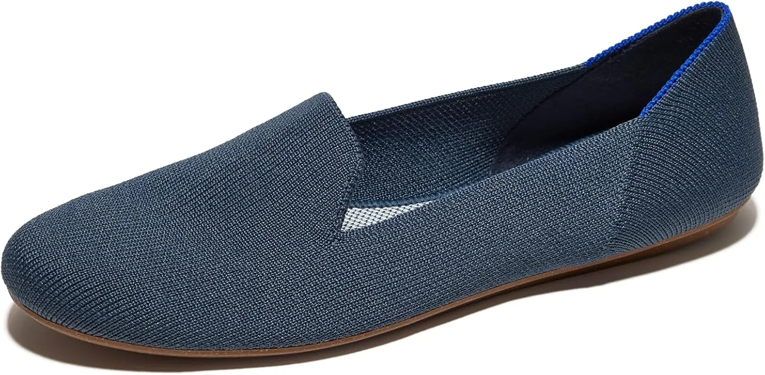 Rothy's The Loafer Women's Slip-On Shoes, Rounded-Toe Flats, Made from Recycled Plastic Bottles & Machine Washable