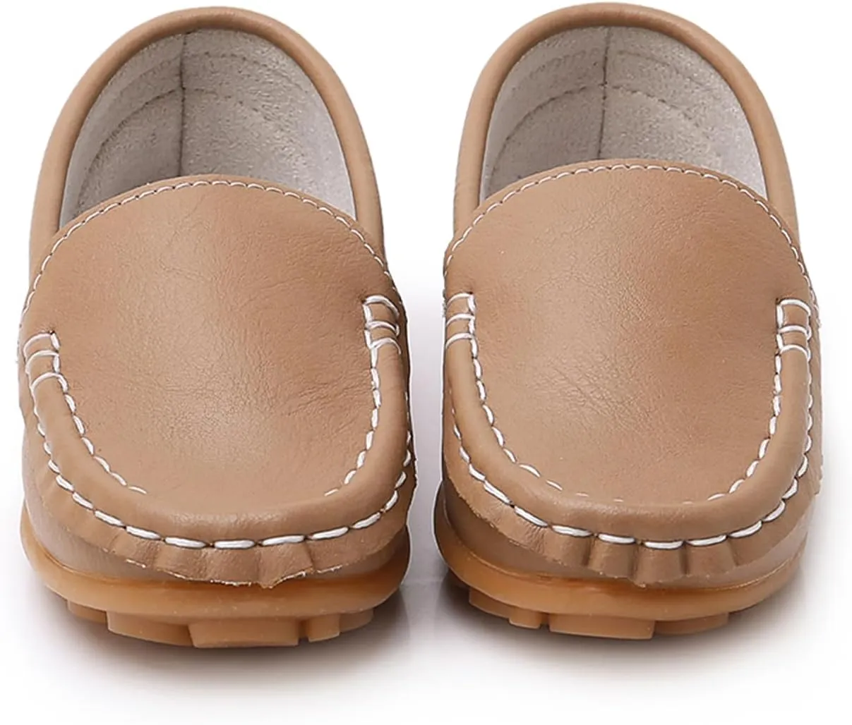 RVROVIC Kids Girls Boys Slip-on Loafers Oxford PU Leather Flats Shoes(Toddler/Little Kid)