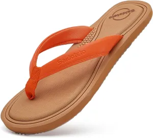 Saidoteto Women's Yoga Mat Flip Flops - Comfortable Lightweight Slip-On Sandals with Soft Thong Strap, Arch Support, and Quick-Drying, Water-Friendly Design for Summer & Beach
