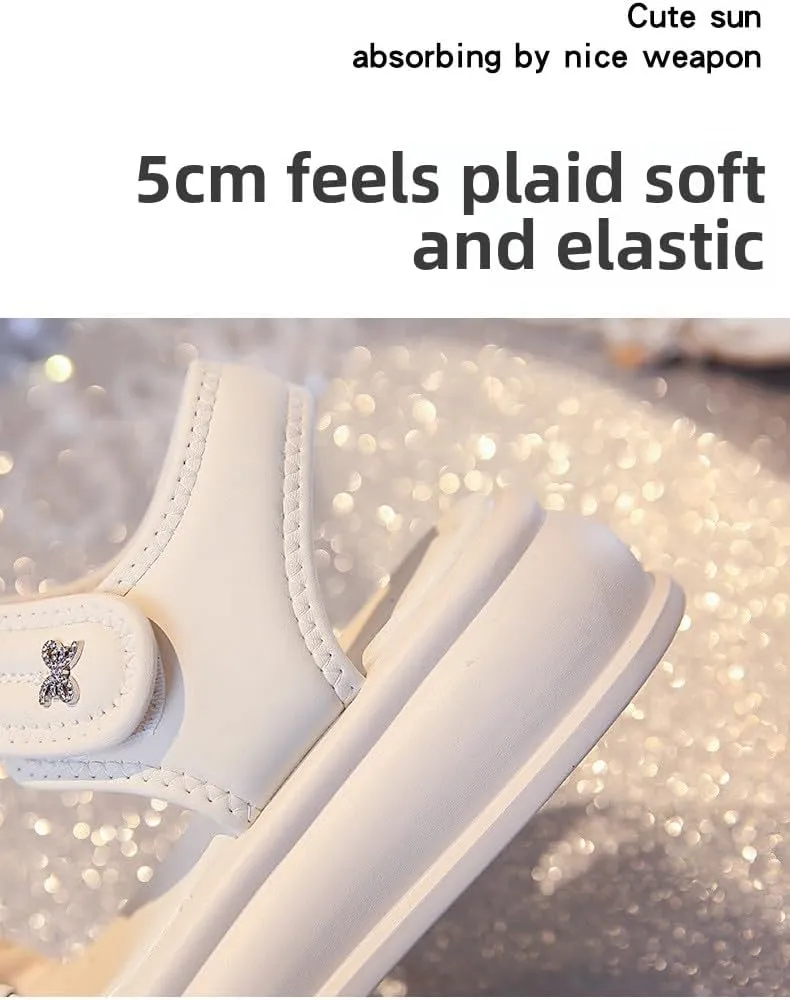 Sandals women's outer wear 2025 summer new thick-soled muffin shoes with skirts flat-soled stepping on shit Roman cool slippers skin-friendly, breathable and comfortable