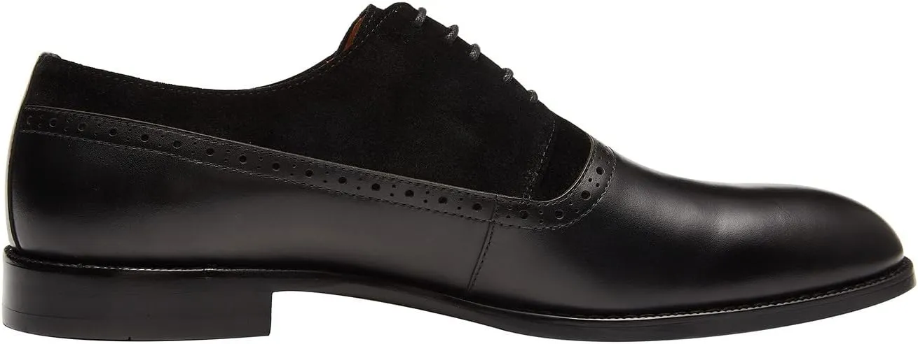 Santimon Men's Oxfords Leather Business Casual Formal Dress Shoes Wingtip Brogue Tuxedo Wedding Shoes for Men