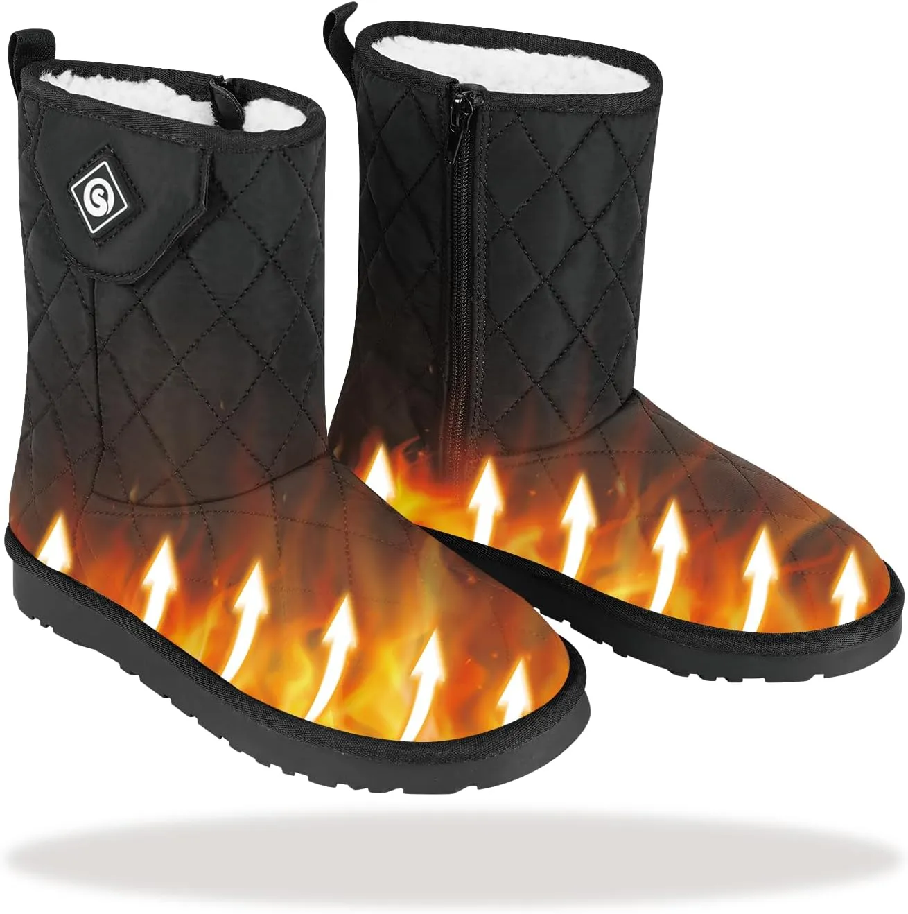 SAVIOR HEAT Heated Boots Heated Shoes for Women Men,Electric Rechargeable Heated Foot Warmer for Feet,Stylish Winter Footwear