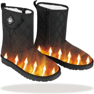 SAVIOR HEAT Heated Boots Heated Shoes for Women Men,Electric Rechargeable Heated Foot Warmer for Feet,Stylish Winter Footwear