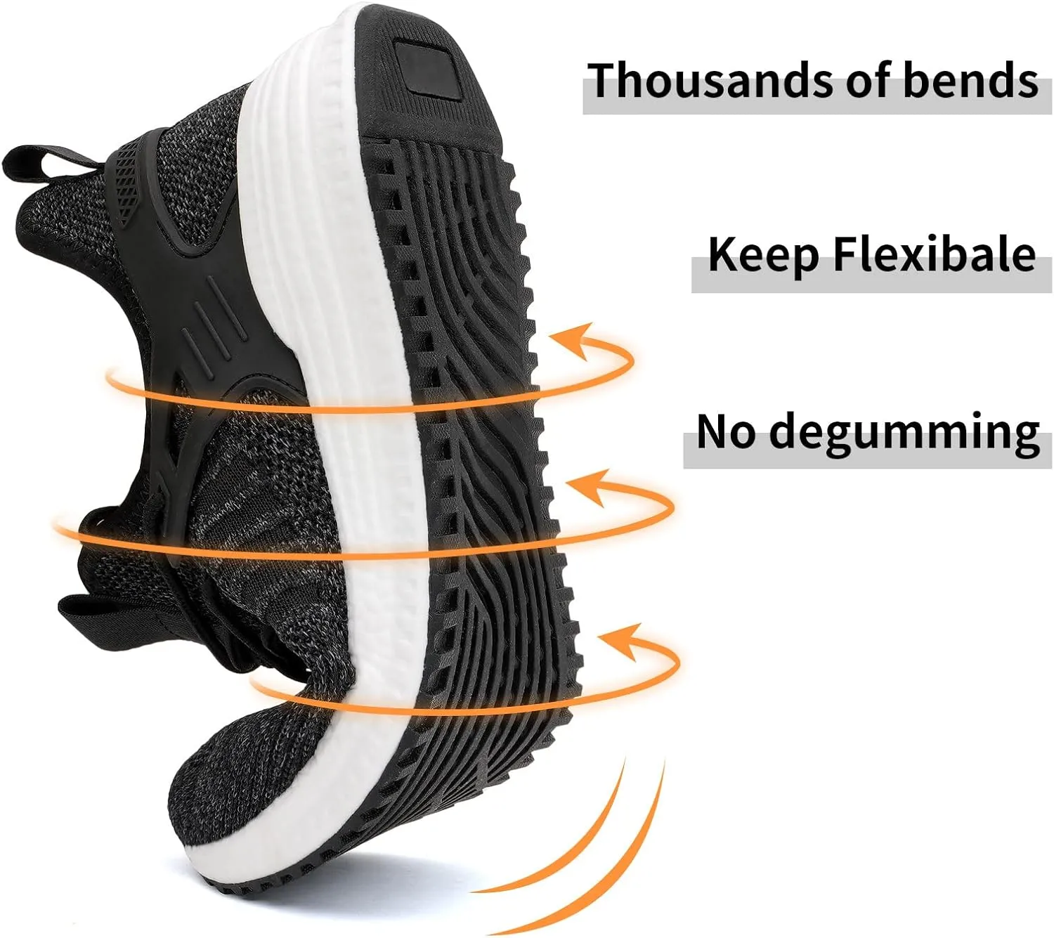 SDolphin Men's Running Shoes Sneakers - Tennis Workout Walking Gym Athletic Rubber Sole Breathable Comfortable Non Slip Fashion Shoes