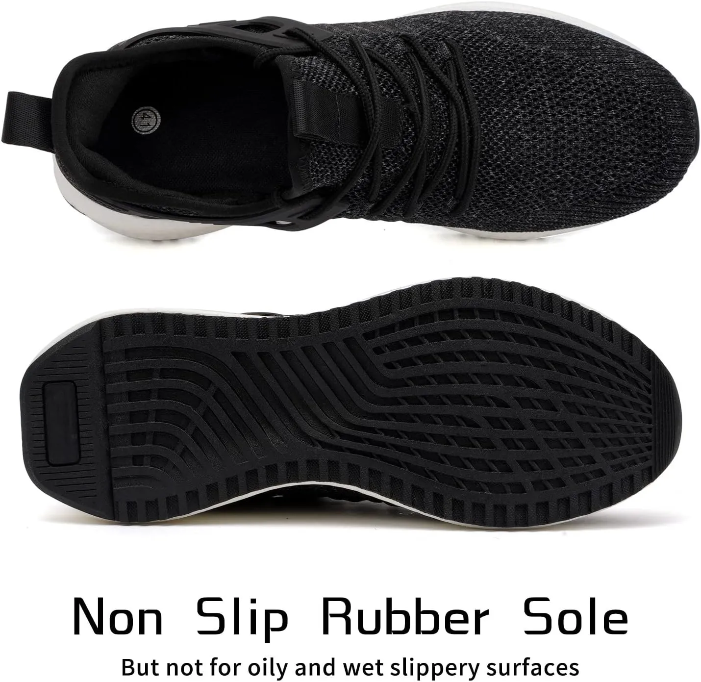 SDolphin Men's Running Shoes Sneakers - Tennis Workout Walking Gym Athletic Rubber Sole Breathable Comfortable Non Slip Fashion Shoes