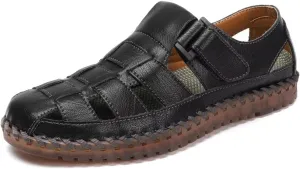 Shaire Men's Casual Sandals Slippers Beach Sandals Men's Closed Toe Fisherman Sandals