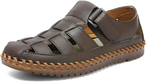 Shaire Men's Casual Sandals Slippers Beach Sandals Men's Closed Toe Fisherman Sandals