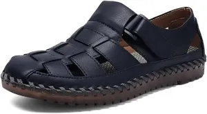 Shaire Men's Casual Sandals Slippers Beach Sandals Men's Closed Toe Fisherman Sandals