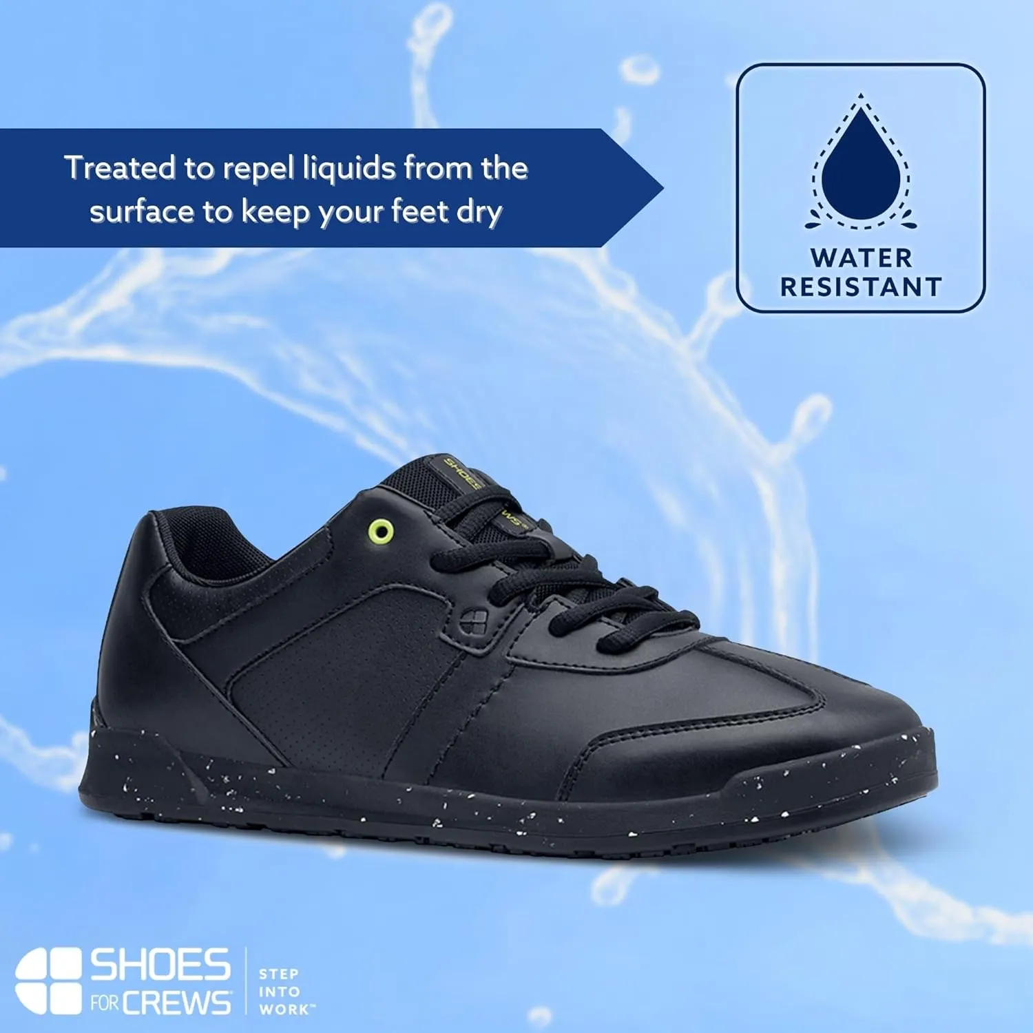 Shoes for Crews Men's Freestyle II Non Slip Work Shoes - Work & Safety Footwear, Food Service Work Sneakers, Lace-Up Breathable Work Shoes for Men