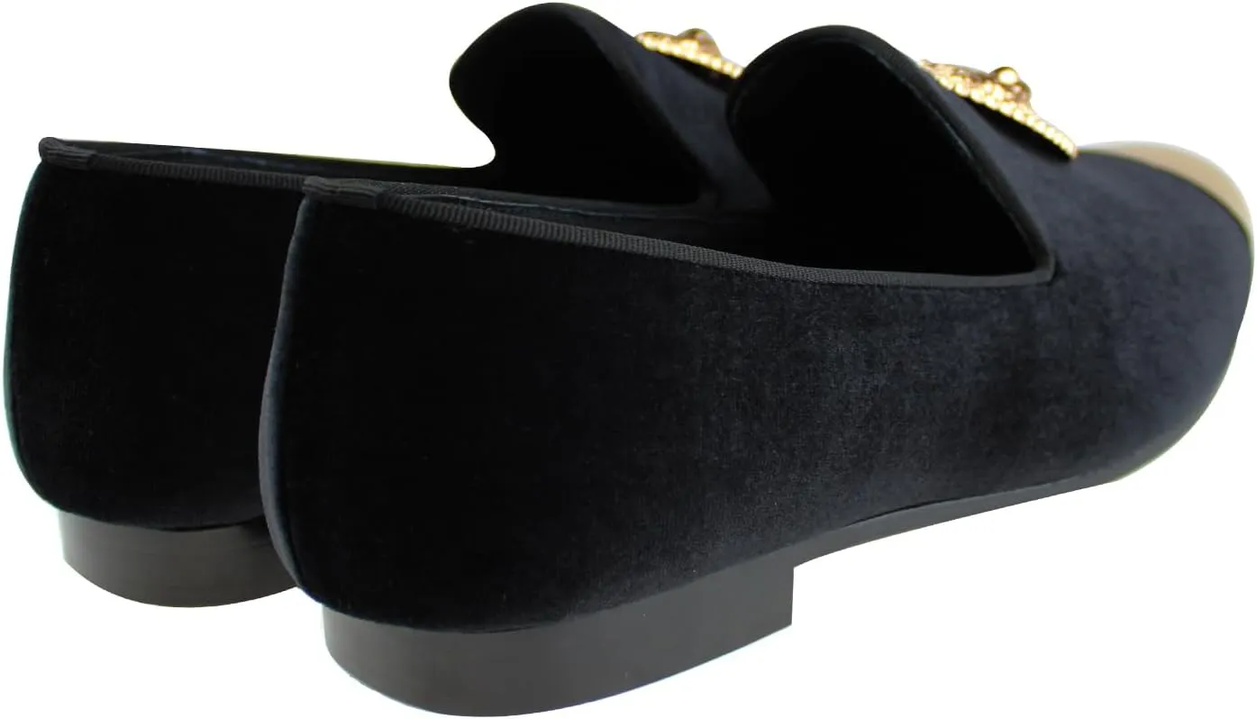 Slip On Formal Dress Shoes Men Velvet Tuxedo Loafers