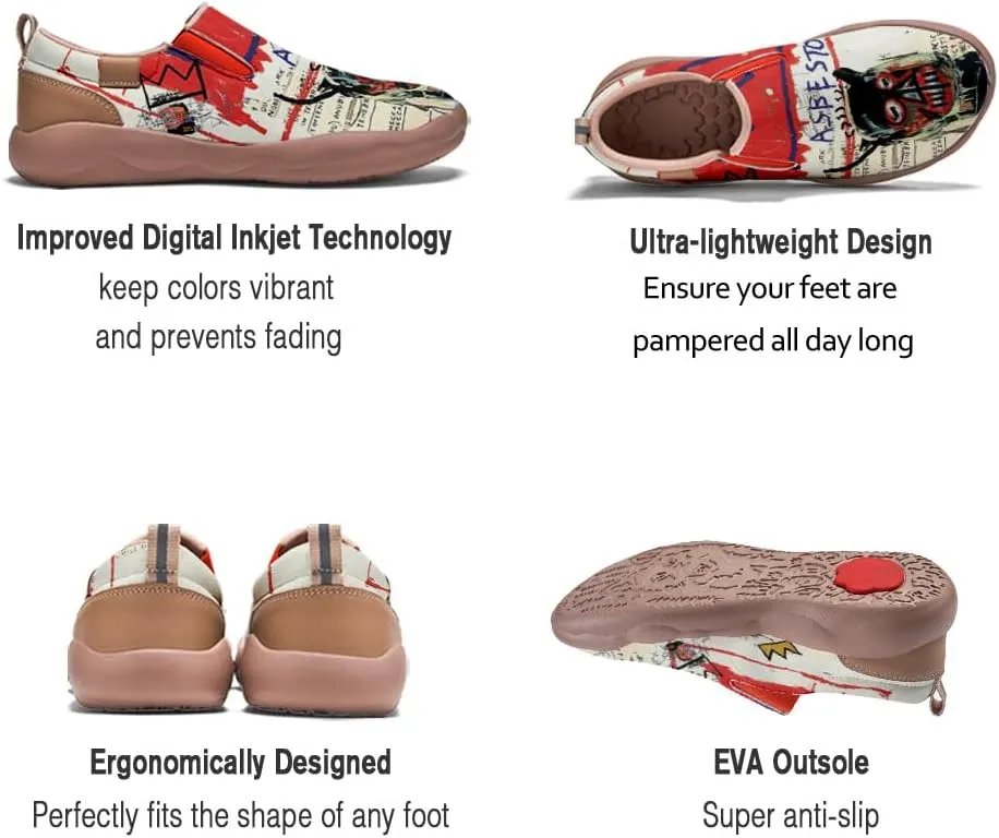 Slip On Loafers for Women Art Painted Travel Walking Shoes Casual Lightweight Fashion Sneaker