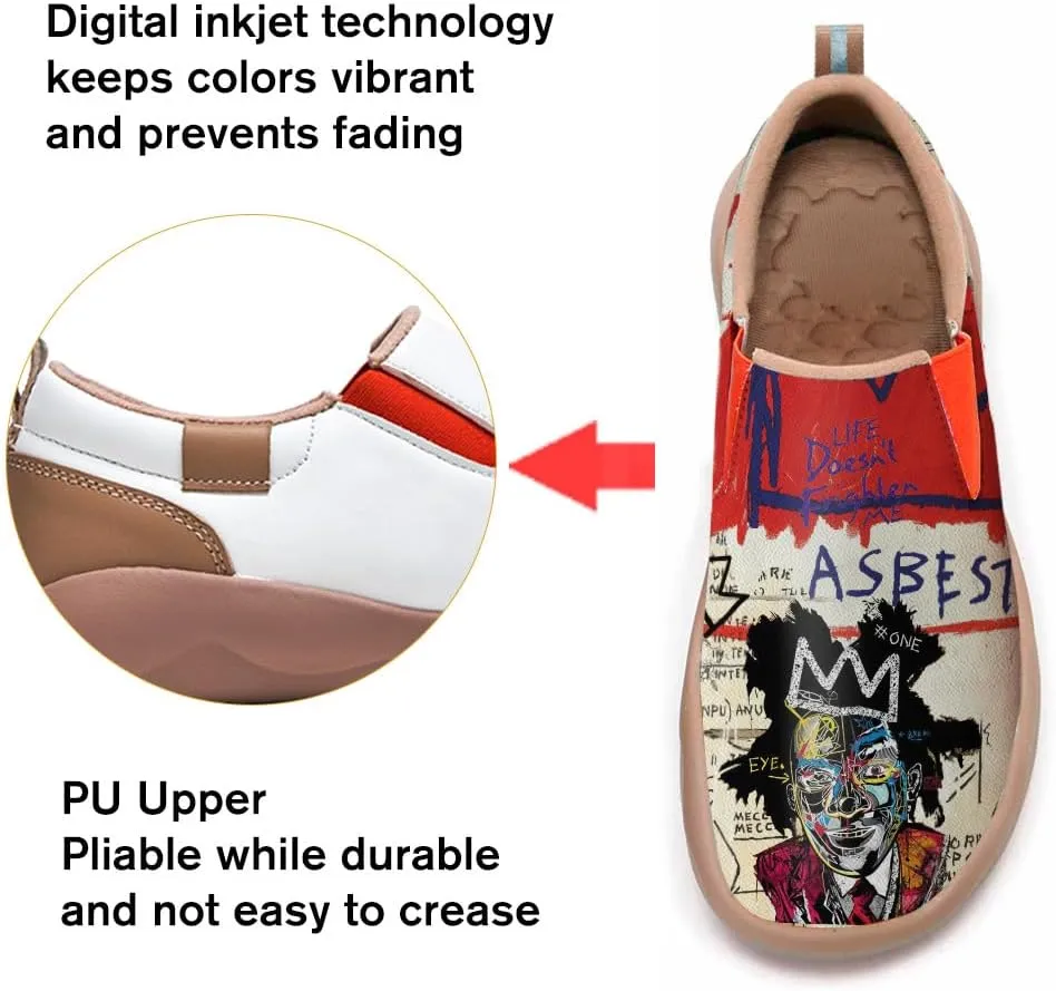 Slip On Loafers for Women Art Painted Travel Walking Shoes Casual Lightweight Fashion Sneaker