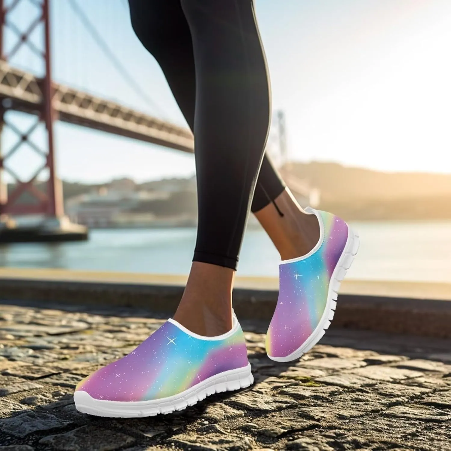 Slip On Loafers for Women Casual Walking Shoes Womens Travel Shoes for Holiday