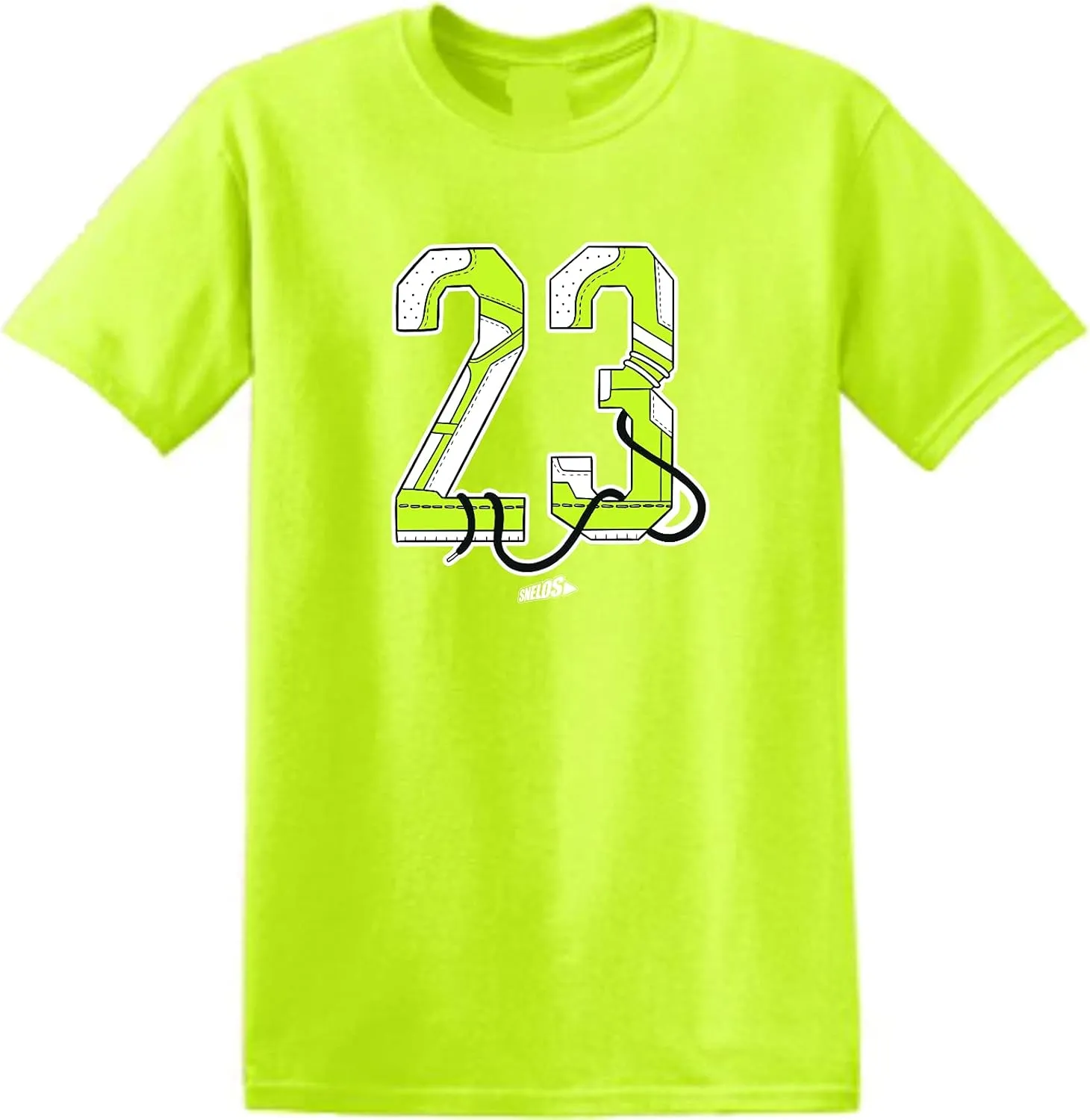 SNELOS Shirt Match Sneaker Jordan 6 Electric Green Match Jordan Tee