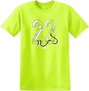 SNELOS Shirt Match Sneaker Jordan 6 Electric Green Match Jordan Tee