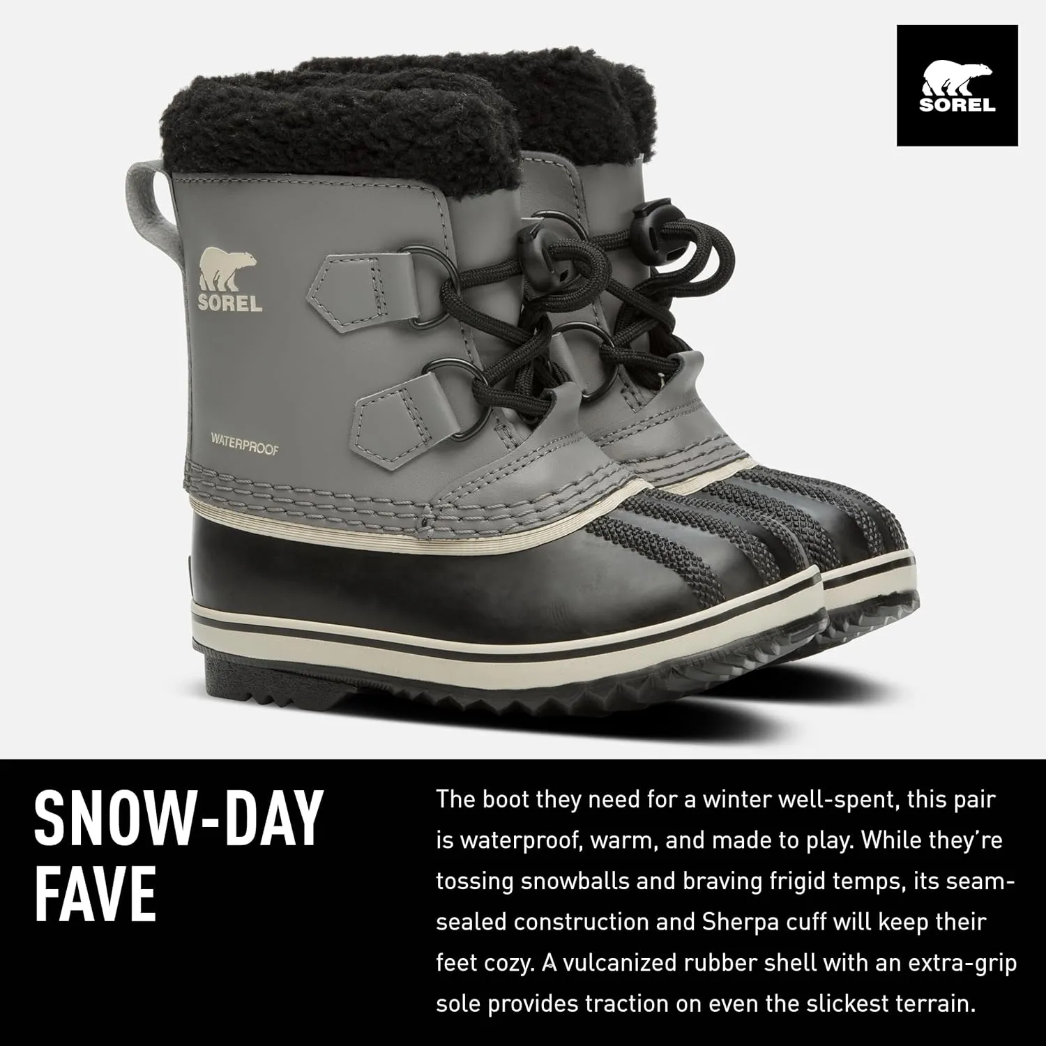 Sorel CHILDRENS Yoot PAC Waterproof Youth Unisex Little Boots