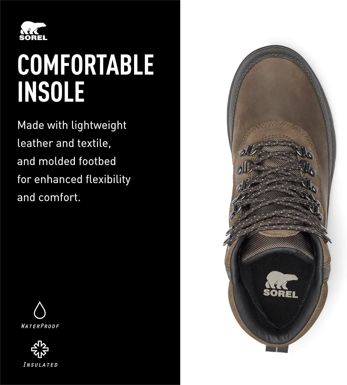 SOREL Men's Ankeny ll Hiker Plus Waterproof Boot
