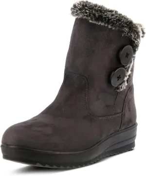 Spring Step Istra Ankle Boots for Women - Fashionable Womens Winter Boots - Womens Ankle Booties with Button Closure