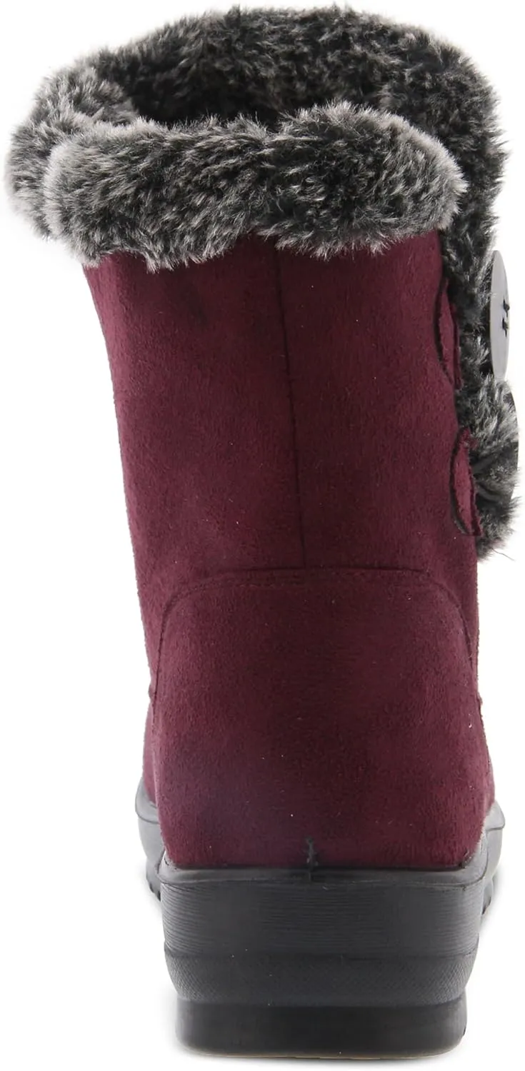 Spring Step Istra Ankle Boots for Women - Fashionable Womens Winter Boots - Womens Ankle Booties with Button Closure