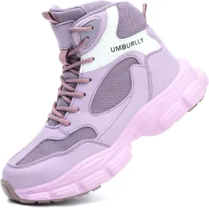 Steel Toe Shoes for Women Men Wide Non Slip Composite Work Sneakers Indestructible Comfortable Safety Tennis Shoes Lightweight Breathable Construction Sneakers Puncture Proof Ergonomic Design