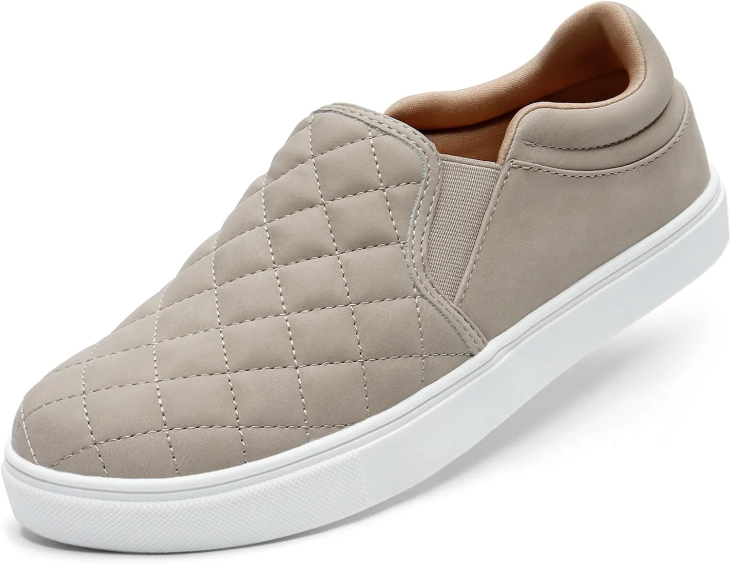 STQ Slip On Shoes for Women Fashion Sneakers Elees Quilted 2.0 Comfort Casual Fall Loafers