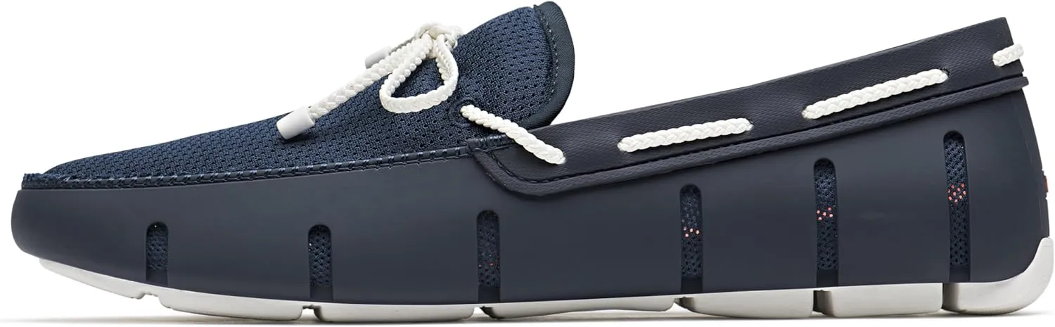SWIMS Mens Loafers, Braided Lace Casual Slip-Ons Shoes, Fashion Shoe for Beach