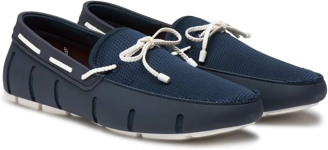 SWIMS Mens Loafers, Braided Lace Casual Slip-Ons Shoes, Fashion Shoe for Beach
