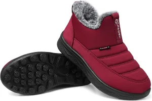 SWQZVT Winter Boots For Women Snow: Non Slip Winter Boot Ankle Outdoor Comfortable Resistant Flat Booties