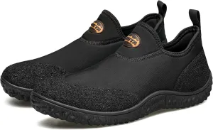 TENGTA Men's Neoprene Mud Boots Lightweight Slip-on Garden Shoes Low Short Rubber Rain Boots for Gardening, Camping and Yard Work