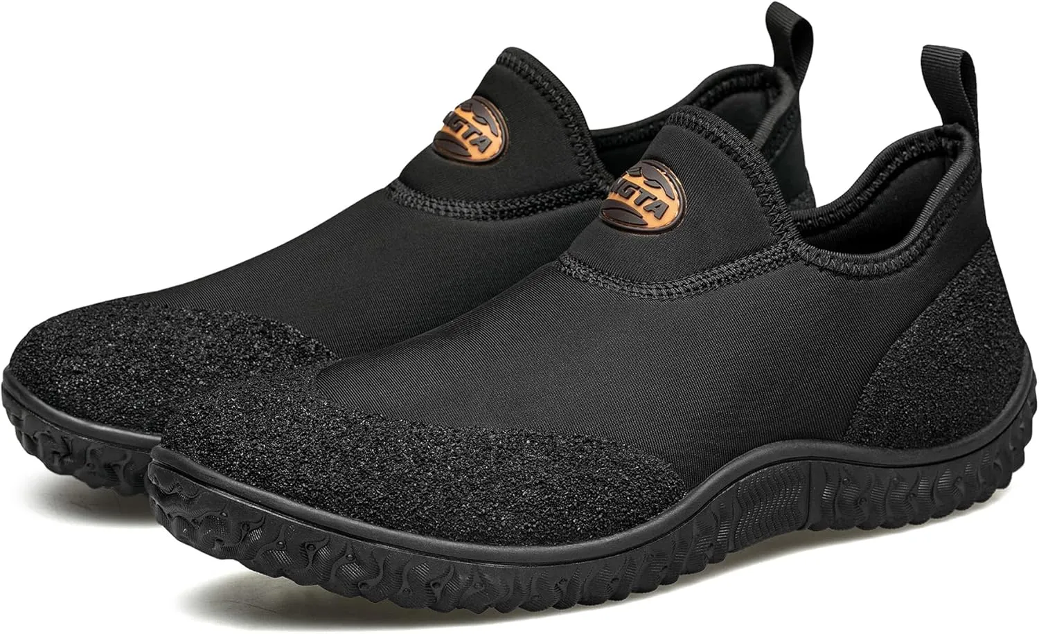 TENGTA Men's Neoprene Mud Boots Lightweight Slip-on Garden Shoes Low Short Rubber Rain Boots for Gardening, Camping and Yard Work