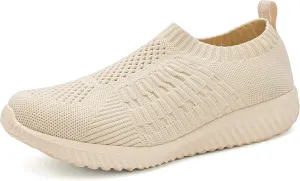 TIOSEBON Women's Athletic Walking Shoes Slip On Casual Mesh-Comfortable Tennis Workout Sneakers
