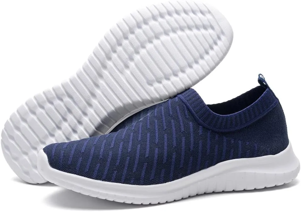 TIOSEBON Women's Athletic Walking Shoes Slip On Casual Mesh-Comfortable Tennis Workout Sneakers