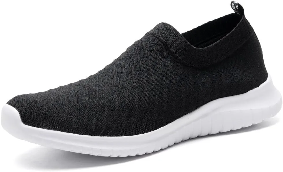 TIOSEBON Women's Athletic Walking Shoes Slip On Casual Mesh-Comfortable Tennis Workout Sneakers