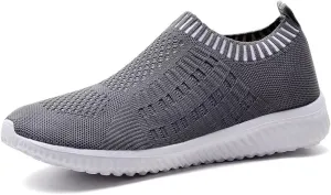 TIOSEBON Women's Athletic Walking Shoes Slip On Casual Mesh-Comfortable Tennis Workout Sneakers